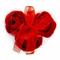 Mydlane róże 3 szt. Czerwone