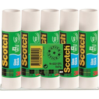 Klej w sztyfcie Scotch®, do papieru, nietoksyczny, (zgrzewka 5 x 21g)