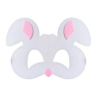 Maska filcowa Królik, 18.5x13 cm