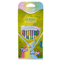 Kredki dwustronne Cricco trójkątne 12/24-kol. pastelowe