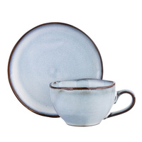 Filiżanka 200 ml ze spodkiem 15 cm w opasce Reactive Blue Altom Design