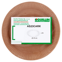 Talerz papierowy kraftowy ø 23 cm 50 sztuk