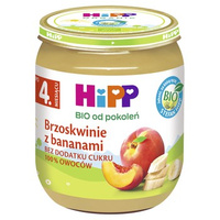 HiPP BIO Brzoskwinie z bananami po 4 miesiącu 125g