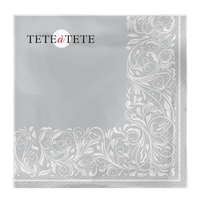Serwetki Tete a Tete Elegant Tangle silver