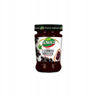 Łowicz Dżem z czarnych porzeczek o obniżonej zawartości cukrów 280 g