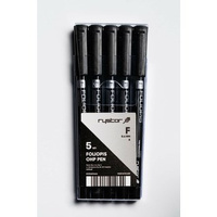 Foliopis FF-6 czarny 5szt etui Rystor