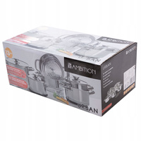 Zestawgarnków ze stali nierdzewnej 13 elementów URBAN