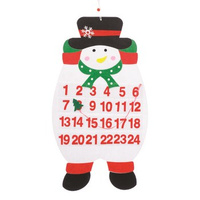 JUMI Kalendarz adwentowy z filcu do powieszenia - Bałwan