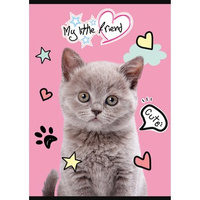 Zeszyt okładka laminowana A5, 16 kartek, linia dwukolorowa My Little Friend