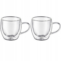 Zestaw 2 szklanek termicznych z uchwytem 100 ml MIA