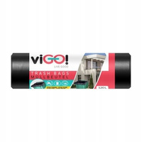 viGO! Eko Worki LD proste czarne 120L 10szt