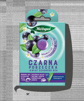 Herbapol Cukierki odświeżające z lnem i cynkiem czarna porzeczka kwiat czarnego bzu 20 g (8 sztuk)