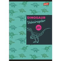 Unipap zeszyt okładka laminowana A5, 16 kartek, krata DINOSAUR