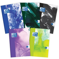 Brulion Oxford Paint A5 96 kartek w kratkę z marginesem