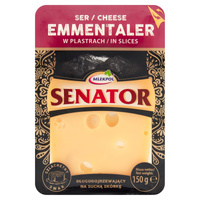 Ser Senator Emmentaler plastry 150g SMmlEKPOL