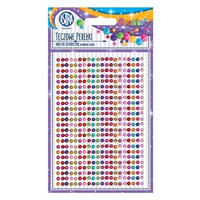 Tęczowe perełki - naklejki dekoracyjne kolorowe perełki