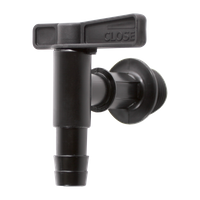 Kran do pojemnika na deszczówkę Prosperplast ITAP1 czarny