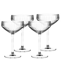 Komplet 4 kieliszków prosseco 300ml Plisse Royal Leerdam