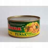 Tuńczyk kawałki w oleju roślinnym i sosie własnym 170g Giana