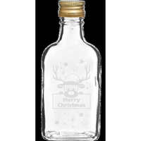 Butelka 200ml z zakrętką, nadruk RENIFER 6szt BROWIN