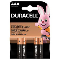Baterie alkaliczne Duracell typ AAA 4szt.
