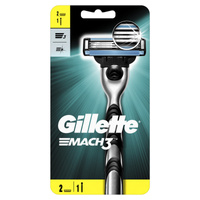 Gillette Mach3 Rączka maszynki do golenia + 2 ostrza wymienne