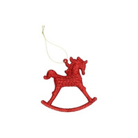 EM&EM Zawieszka na choinkę konik 10,5x3,5cm