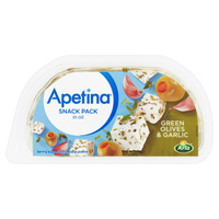 Arla Apetina Ser biały typu śródziemnomorskiego w zalewie olejowej z oliwkami i czosnkiem 100 g
