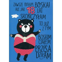 Karnet 18-nastka miśka