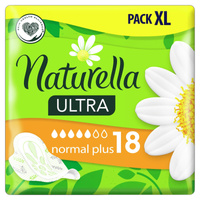 Naturella Ultra Normal Plus Podpaski ze skrzydełkami, rozmiar 2 x18
