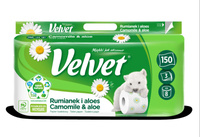 Velvet Rumianek i Aloes Papier toaletowy 8 rolek