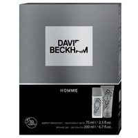 Zestaw prezentowy dla mężczyzn David Beckham Homme dezodorant w naturalnym sprayu dla mężczyzn 75ml + żel pod prysznic dla mężczyzn 200ml
