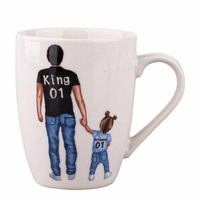 Kubek baryłka 300 ml dekoracja King dziewczynka Altom Design