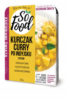 Kurczak curry po indyjsku z ryżem. 330 g So Food