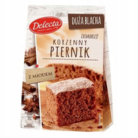 Delecta Duża Blacha Ciasto piernik z miodem mieszanka do wypieku ciasta 680 g