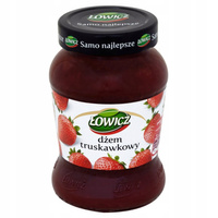 Łowicz Dżem truskawkowy o obniżonej zawartości cukrów 450 g