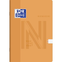 Zeszyt Oxford Język Niemiecki A5 60 kartek w kratkę z marginesem