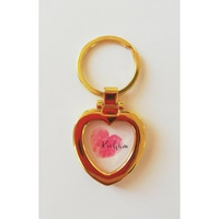 Brelok  amulet na zdjęcie z napisem kocham