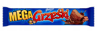 Grześki Mega Wafel przekładany kremem kakaowym w czekoladzie 48 g