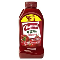 Pudliszki Ketchup Pikantny 480g + 120 g gratis