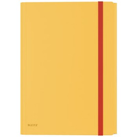 Teczka z gumką i kieszonką Leitz Cosy, PP, żółta