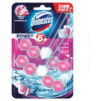 Domestos Power 5 Pink Magnolia Kostka toaletowa 2 x 55 g