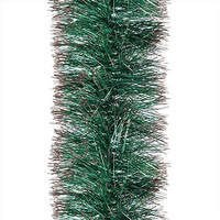 JUMI Łańcuch choinkowy z kolorowymi końcówkami 10cm/2m zielono-srebrny