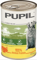 PUPIL Prime Quality karma mokra dla psów, bogata w indyka z wątróbką 415g