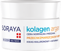 SORAYA Kolagen Argan Przeciwzmarszczkowy krem nawilżający na dzień i na noc 50ml
