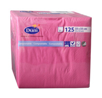 Duni Serwetki 2 warstwowe 33x33 cm Fuksja 125 szt
