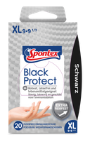Spontex Black Protect 20 szt XL rękawice nitrylowe