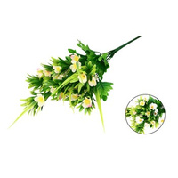 EM&EM Bukiet kwiatów sztucznych 9 główek 48 cm mix