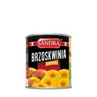 Brzoskwinie połówki SANDRA 2600g