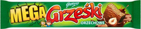 Grześki Mega Orzechowe Wafel przekładany kremem orzechowym w czekoladzie mlecznej 48 g